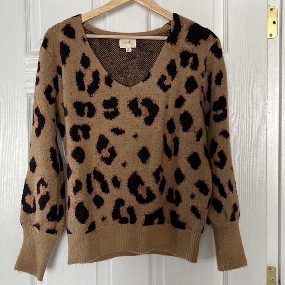 Anthropologie leopard sweater - Picture 4 of 8